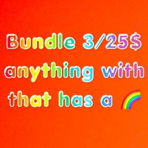 Bundle up with any item that has a 🌈